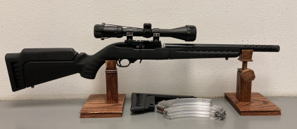 Ruger 10/22 .22lr Semi Auto Take Down Rifle w/ Extra Mags & Stock Piece —0016-68477