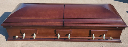 New Walnut Veneer Coffin