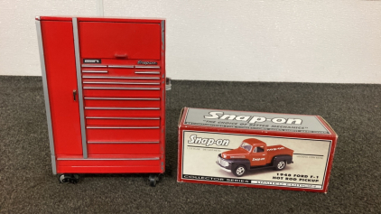 Mini Snap-On Rolling Tool Chest And Model Truck