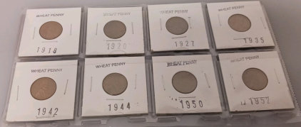 (8) Various Year Wheat Pennies