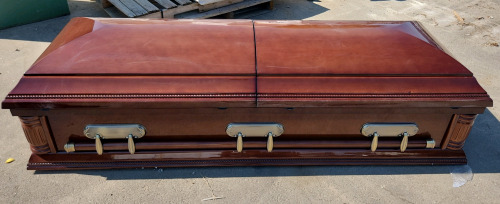 New Cherry Veneer Coffin
