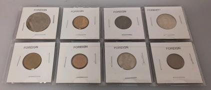 (8) Collectible Foreign Coins