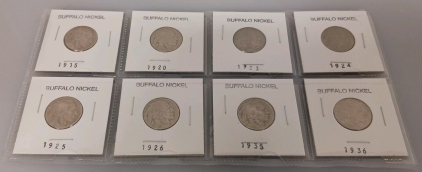 (8) Various Year Buffalo Nickels