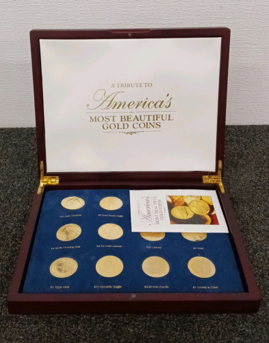 "A Tribute to America's Most Beautiful Gold Coins" Coin Set