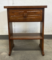 Wooden End Table with Drawer