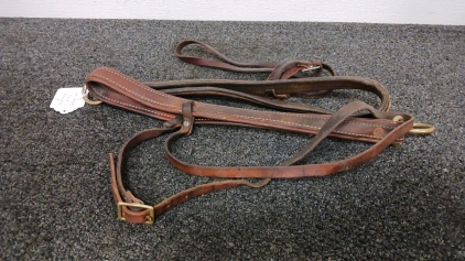 (2) Leather Nose Tiedowns