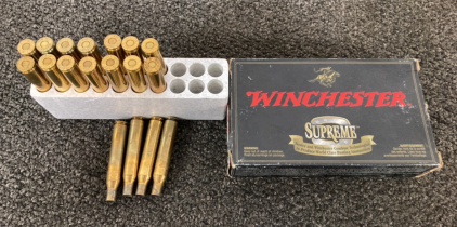 (14)rnds Winchester .270 Ammo & (4) Brass Casings