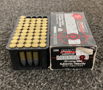 (46)rnds PMC .22lr Subsonic Hollow Point Ammo
