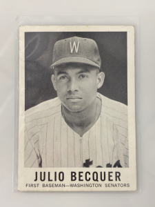 Sports Novelties Julio Vellegas Becquer First Baseman Card