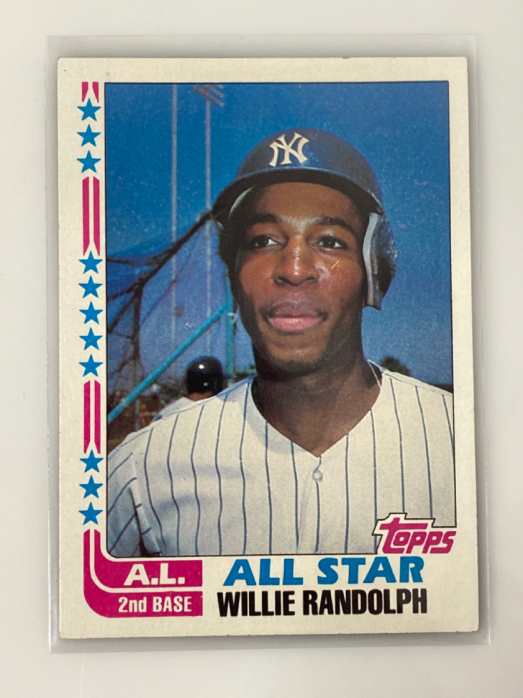 1982 Topps All Star 2nd Base Willie Randolph Baseball Card