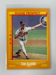 1988 Score Rookie Prospect Tom Glavine Baseball Card