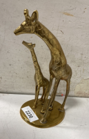 Brass Giraffe Statue