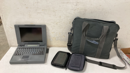 Vintage Laptop & Kindle Fire