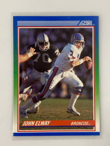 1990 Score 25 John Elway Broncos Football Card