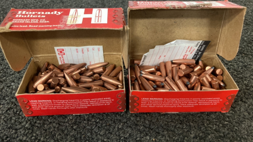 (2) Boxes Hornady 6MM Bullets