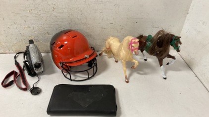 Video Camera, Softball Helmet, DVD’s & (2) Glorious Stallions For Barbi!