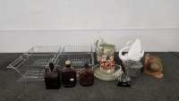 Assorted Home Decor & Vintage Bottles