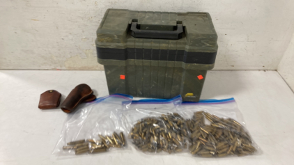 Gun Cleaning Supplies, Gun Holster & Brass Shell Casings