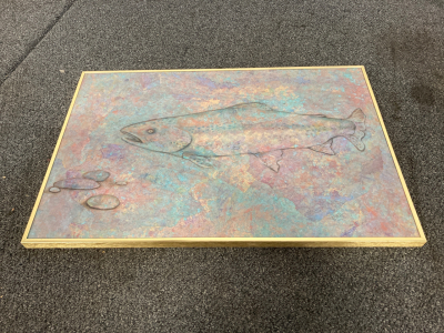Water Color Rainbow Trout Painting