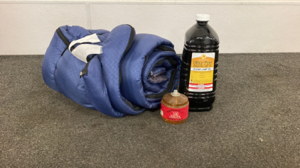 Emergency Candle, Paraffin Lamp Oil And Sleeping Bag