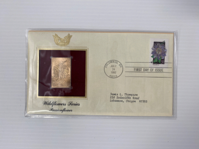 1st Day Commemorative Gold Plated Stamp