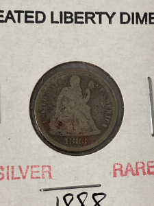 1888 Silver Rare Seated Liberty Dime