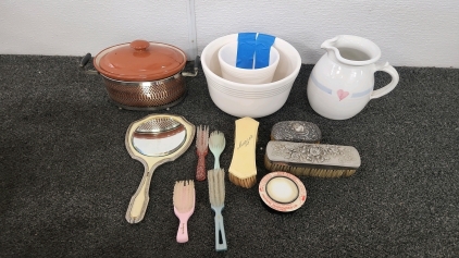 Vintage Brushes & Dishware