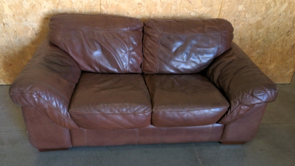 6' Leather Love Seat