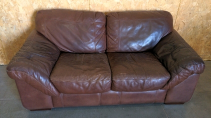 6' Leather Love Seat