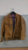 Men's Fringed Leather Coat