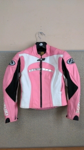 Women's Medium AGV Sport Suzuki Leather Motorcycle Coat