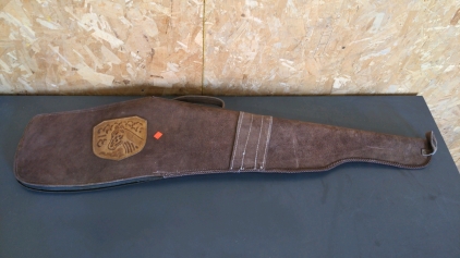 48" Lined Leather Gun Case