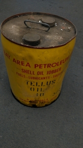 Vintage Metal 5gal Oil Can