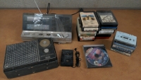 Vintage Radios, Music Tapes, Adapter