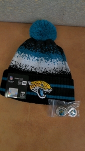 New Jaguars Knit Hat & Necklace/Bracelet Combo