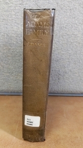 1933 Edition President Adams Family Biography