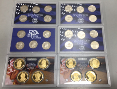 United States Mint 50 State Quarters Proof Set 2004,2005,2008 (30) coins total