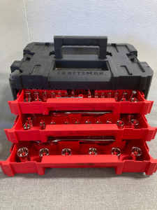 Craftsman Tool Box with Ratching Set and Sockets