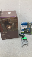 Orbit Sprinkler Timer and Sprinkler Head With a Porch Light