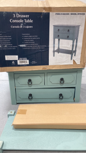 Three Drawer Console Table