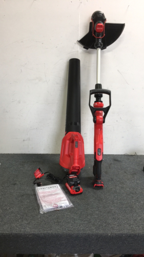 Craftsman 20v Cordless Combo Kit (1) Weedwacker (1) Leaf Blower with Battery and Charger