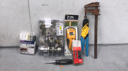 Floor Repair Marker, Doorknob Kit, Studsensor L50 Adjustable Wrench, And More