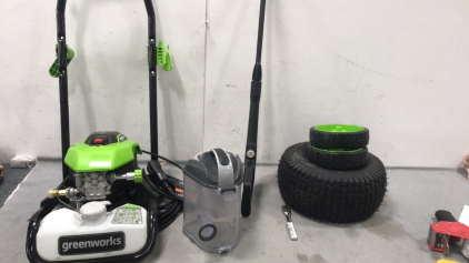 Greenworks Pressure Washer, With Socket Wrench and Shark Tank