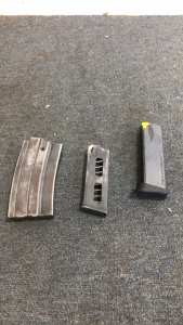 (1) Ruger Mini 14 Magazine universal Caliber (1) Taurus 17-round 9MM pt 809 magazine (1) Umarked 9MM Magazine