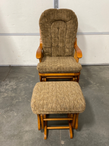 Rocking Chair with Rocking Foot Rest