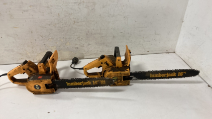 (2) Lumberjack Electric Chainsaw