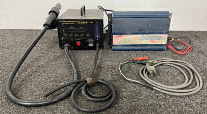 Circuit Specialists CSI 825A SMD Rework Station (Powers On) & Wagan Tech AC Inverter