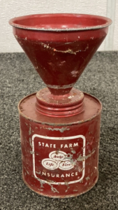 Vintage Can With Funnel Cap