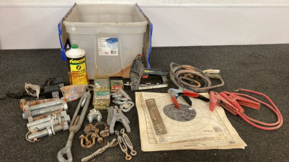 Crate Of Tools And Hardware