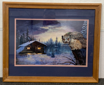 16&rdquo;x 20&rdquo; Owl Print by Judy Nichols